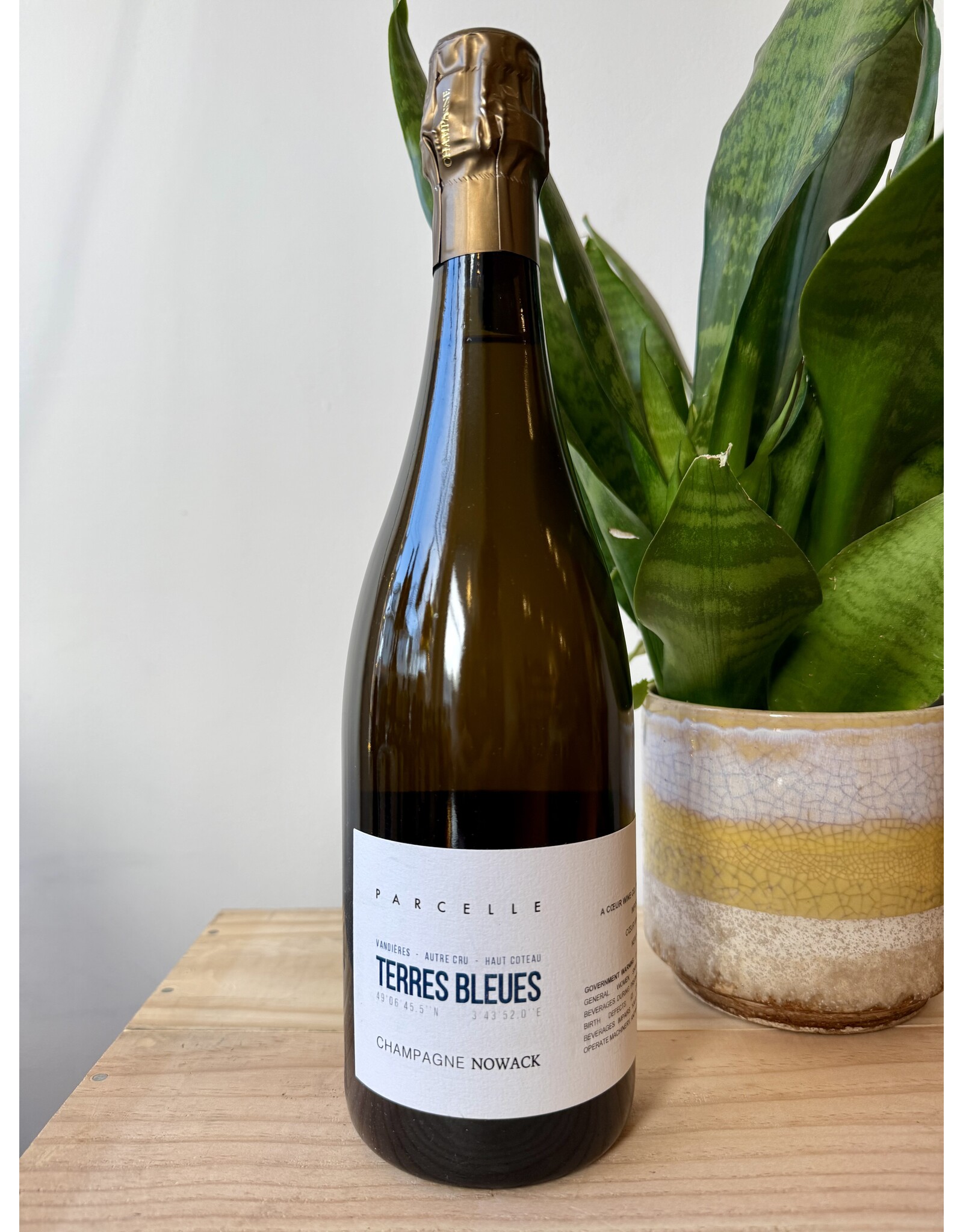 Flavien Nowack Champagne ‘Les Terres Bleues’ Blanc de Meunier Extra Brut 2021