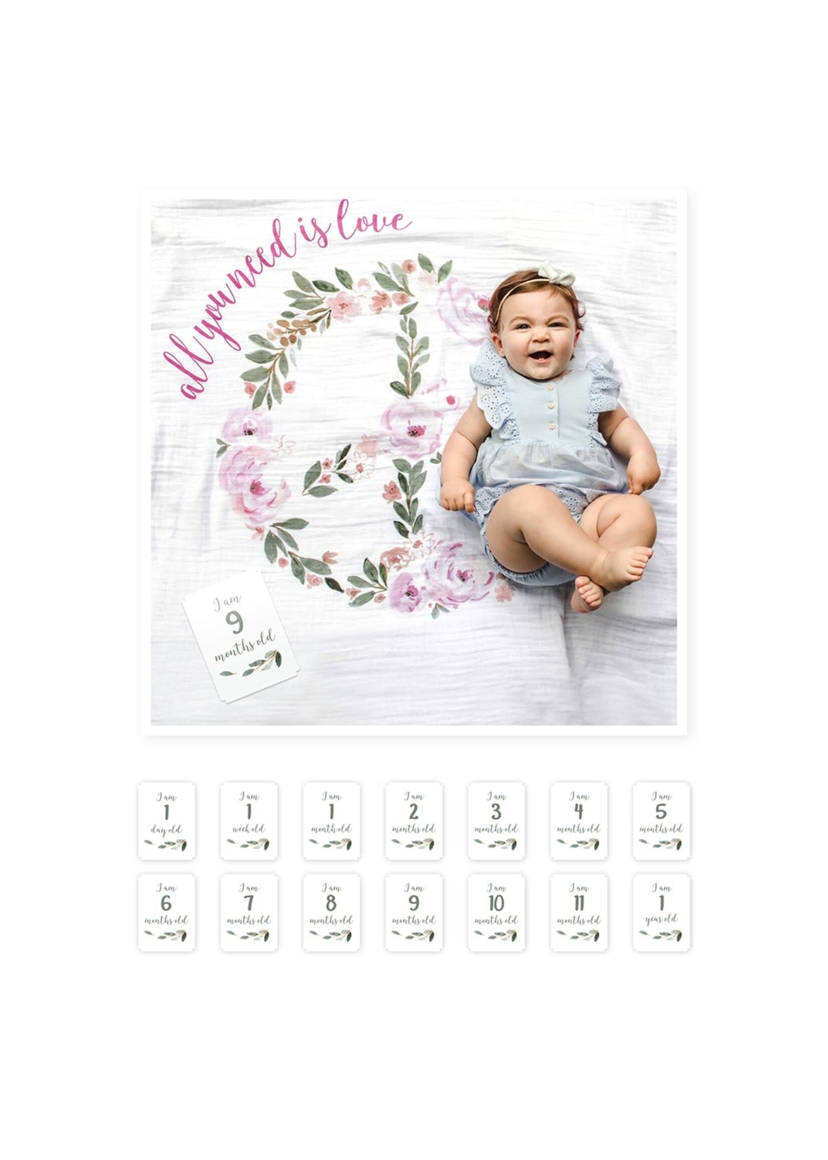 Lulujo Lulujo Baby's First Year Blanket Set