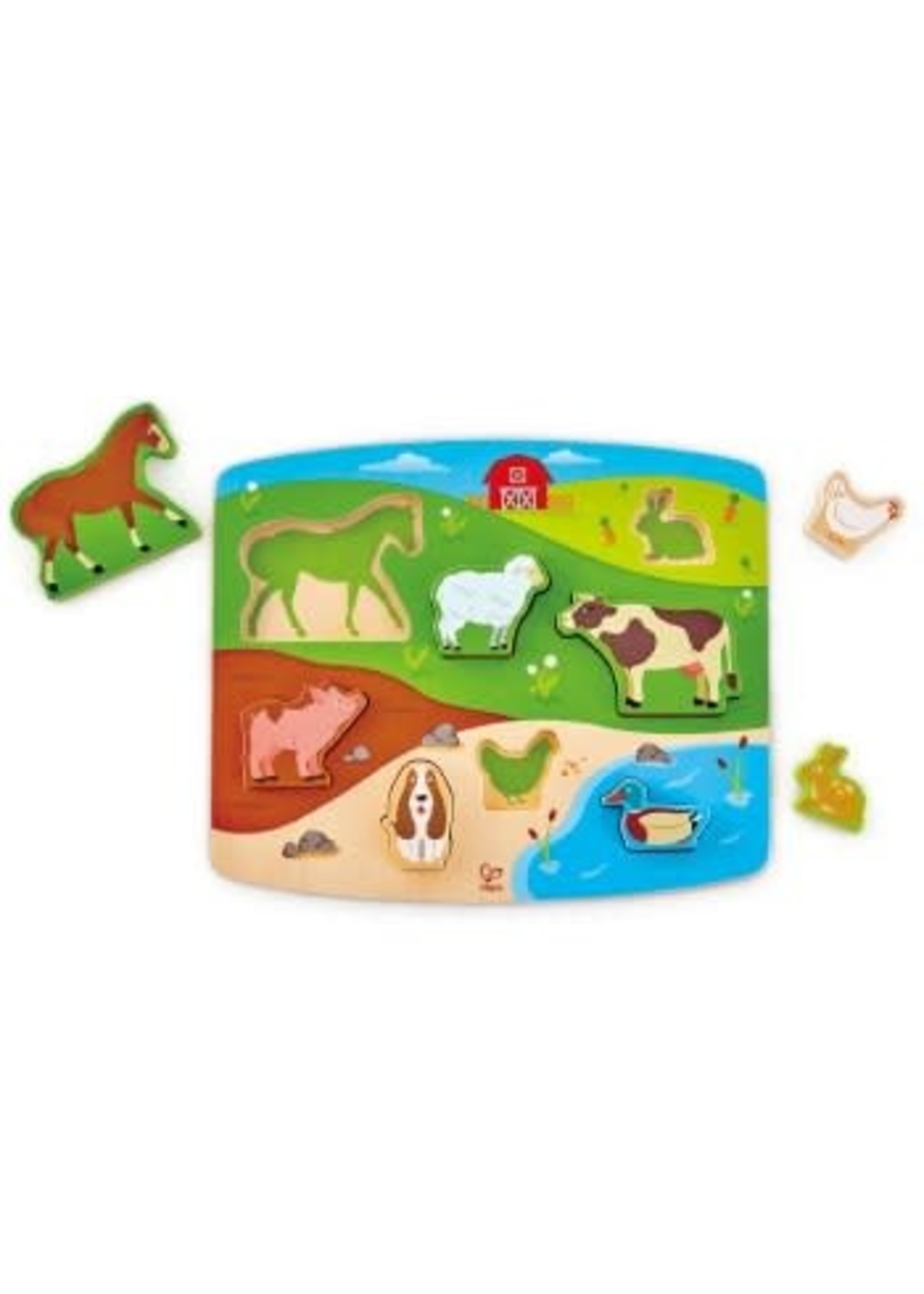 Hape Hape Farm Animal Puzzle & Play