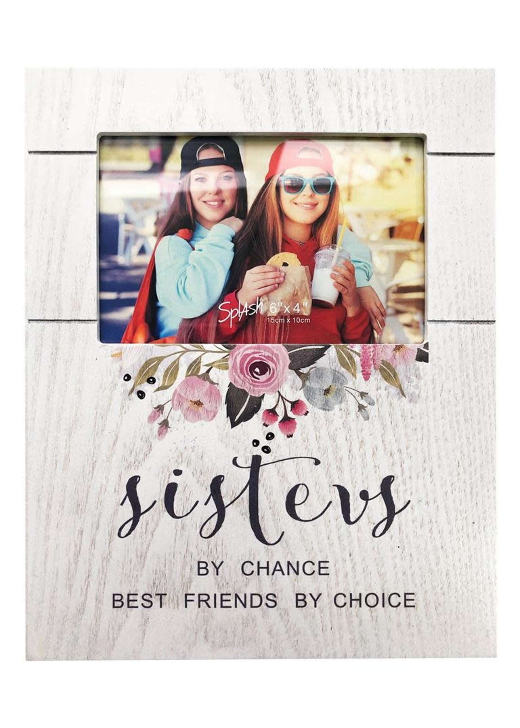 Sisters Floral Photo Frame