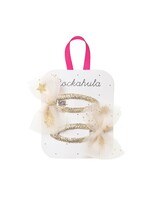 Rockahula Rockahula Moonlight Tulle Bow Clips- Gold
