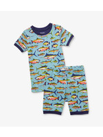 Hatley Hatley Short Pajama Set- Lots Of Fish