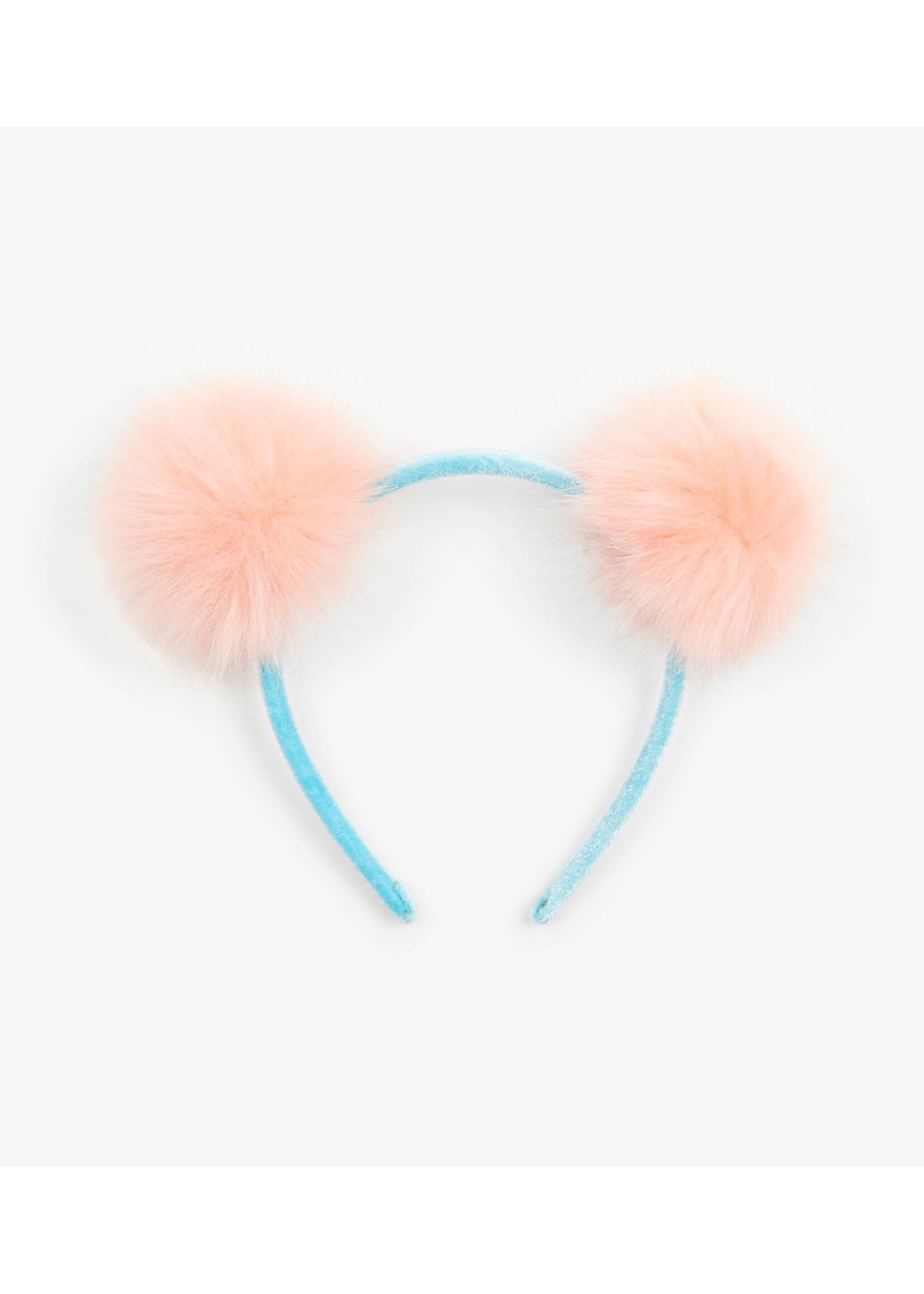 Hatley Hatley Fluffy Pink Pom Pom Headband