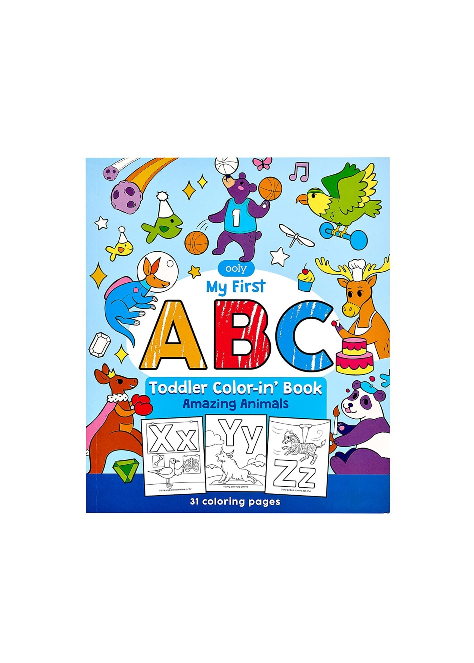 Ooly Ooly ABC: Amazing Animals Toddler Colorin' Book