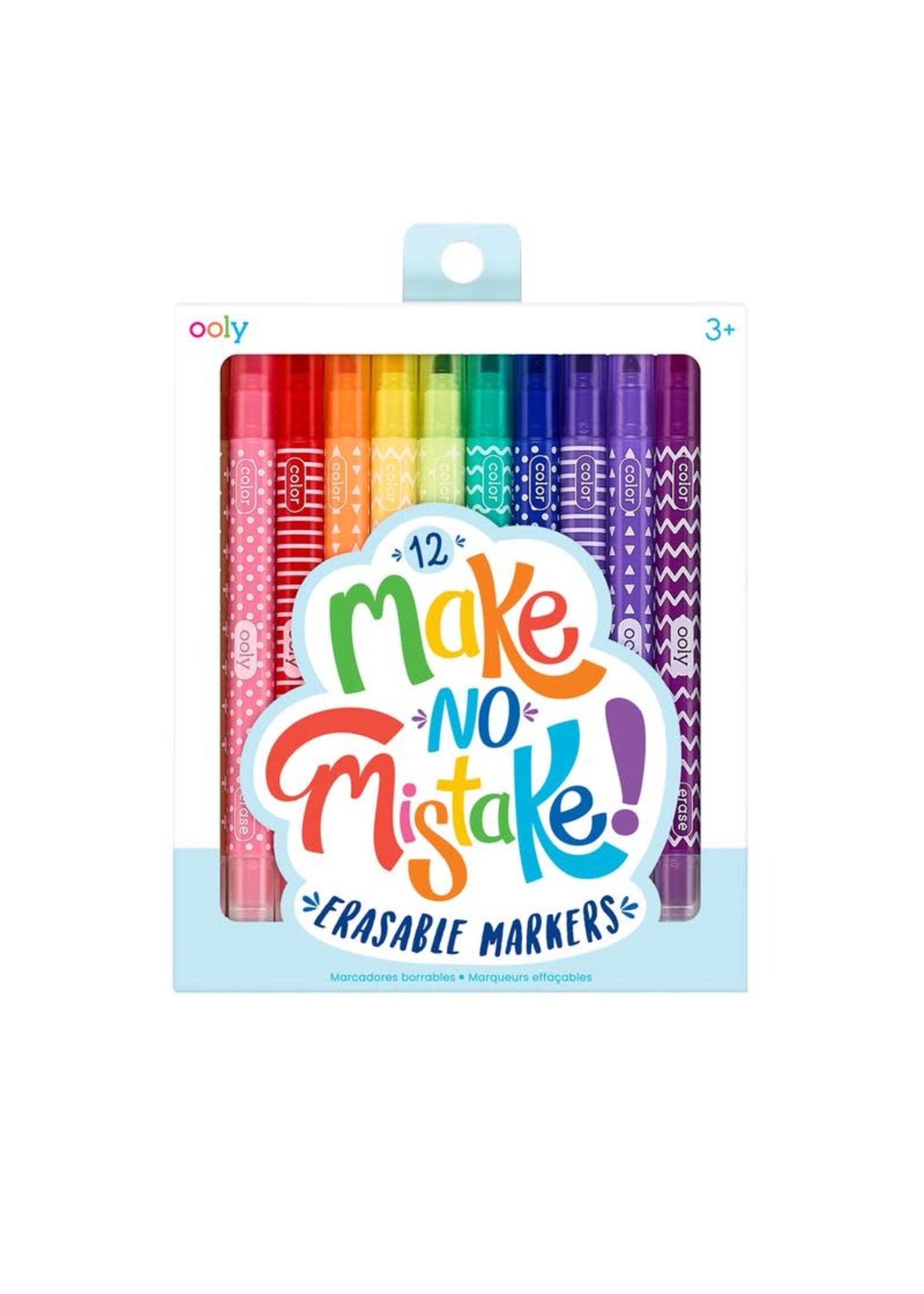 Ooly Ooly Make No Mistake! Erasable Markers 12 Pack