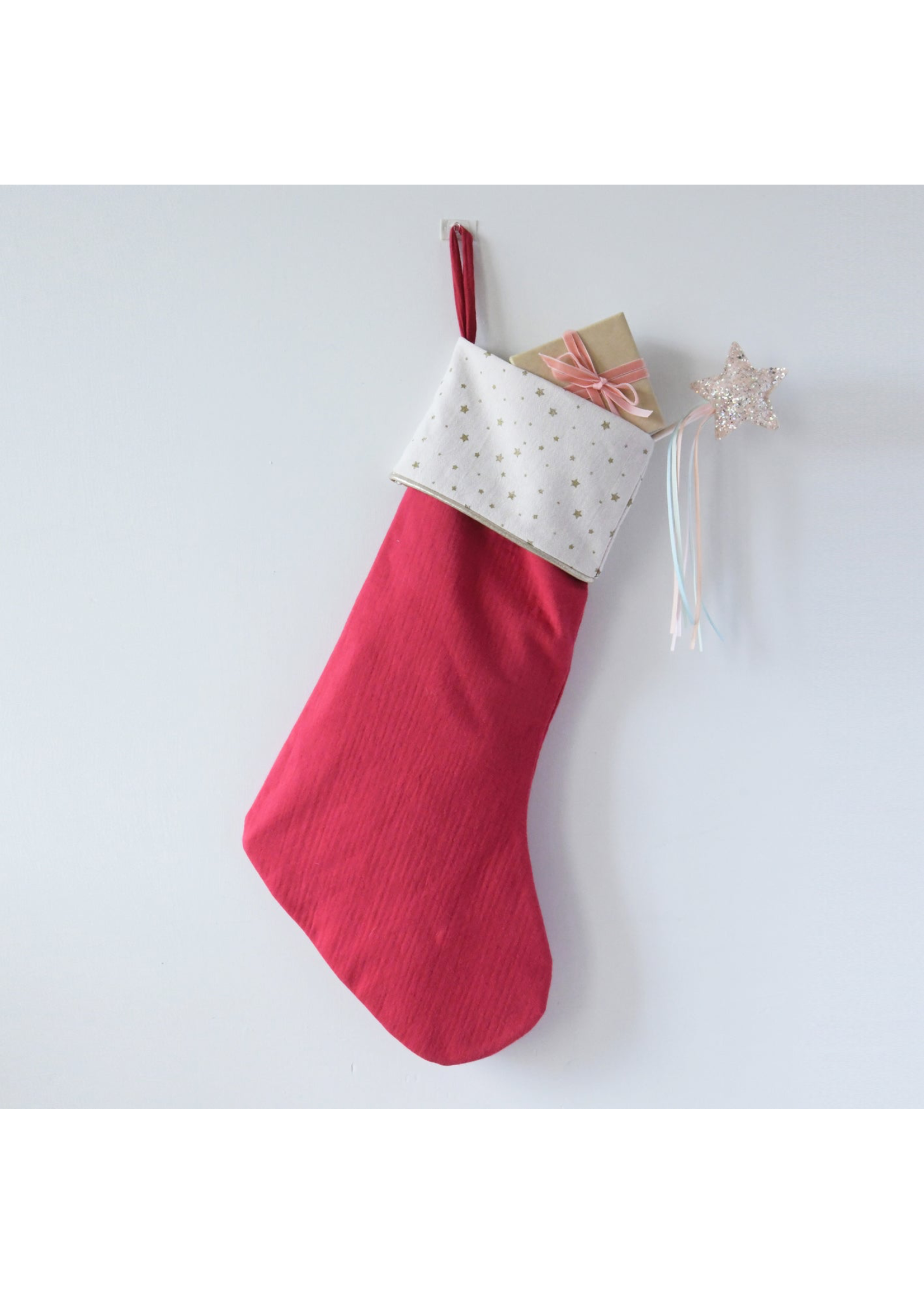 Rockahula Rockahula Starry Christmas Stocking- Red