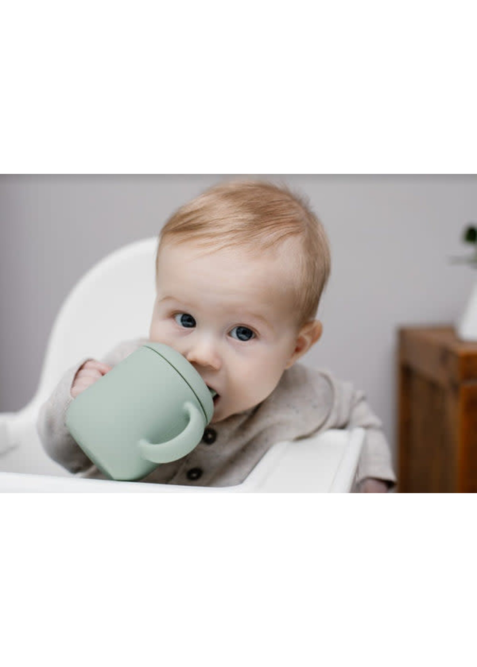 Nouka Nouka Non-Spill Sippy Cup 2pk- Leaf/Sand