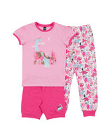 Nano Nano 3pc Pajama Set- Pink Dino
