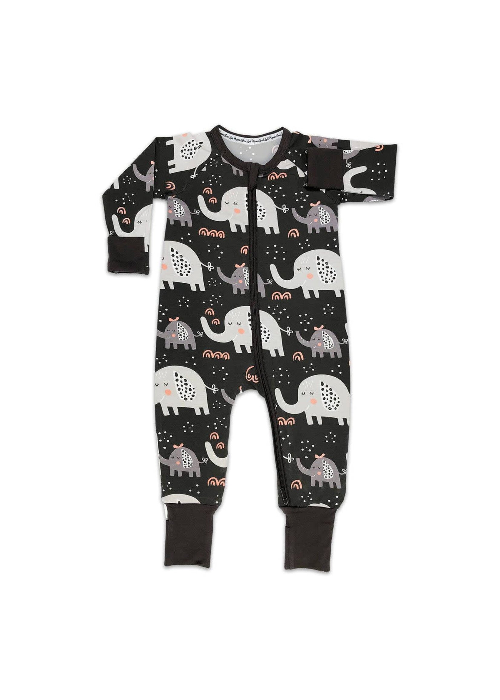 Good Luck Sock GLS Baby Pajamas- Elephants