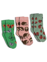 Good Luck Sock GLS 3pk- Butterflies, Hedgehogs and Ladybugs