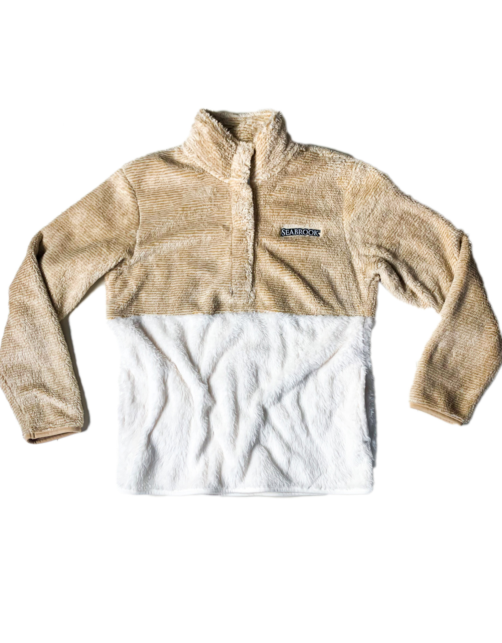 fuzzy fleece pullover