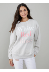 South Parade White/Red/Rose Sweatshirt