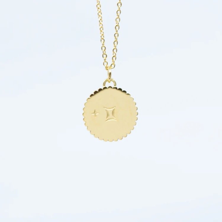 Lua + Sol Zodiac Necklace/Lua+Sol