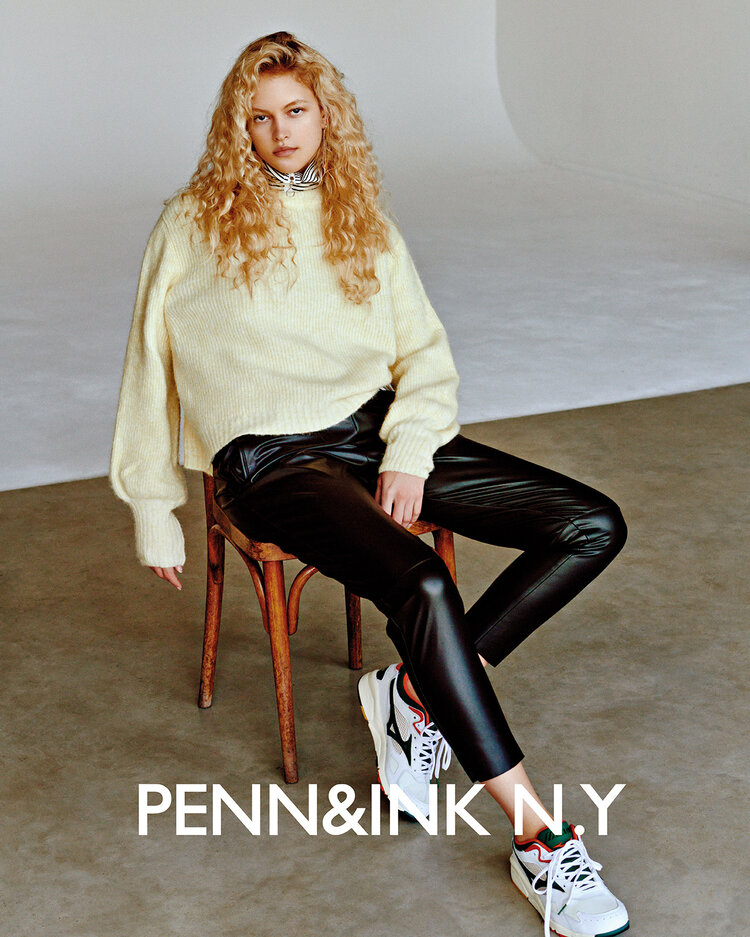 Penn & Ink N.Y. Faux Leather Legging/Penn & Ink NY