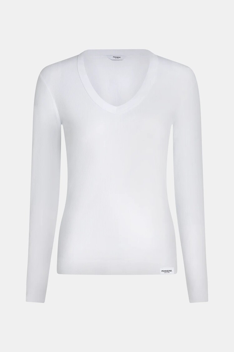 Penn & Ink N.Y. Longsleeve Ribbed Tee/Penn&Ink