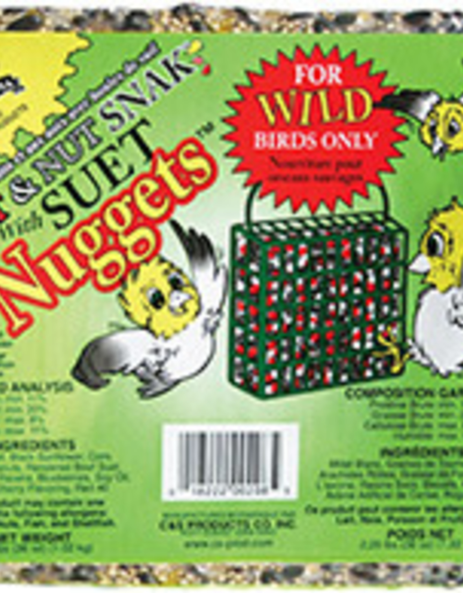 C & S PRODUCTS CO INC FRUIT & NUT SNACK WITH SUET NUGGETS 2.25LBS
