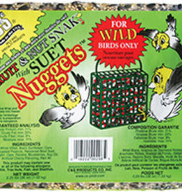 C & S PRODUCTS CO INC FRUIT & NUT SNACK WITH SUET NUGGETS 2.25LBS
