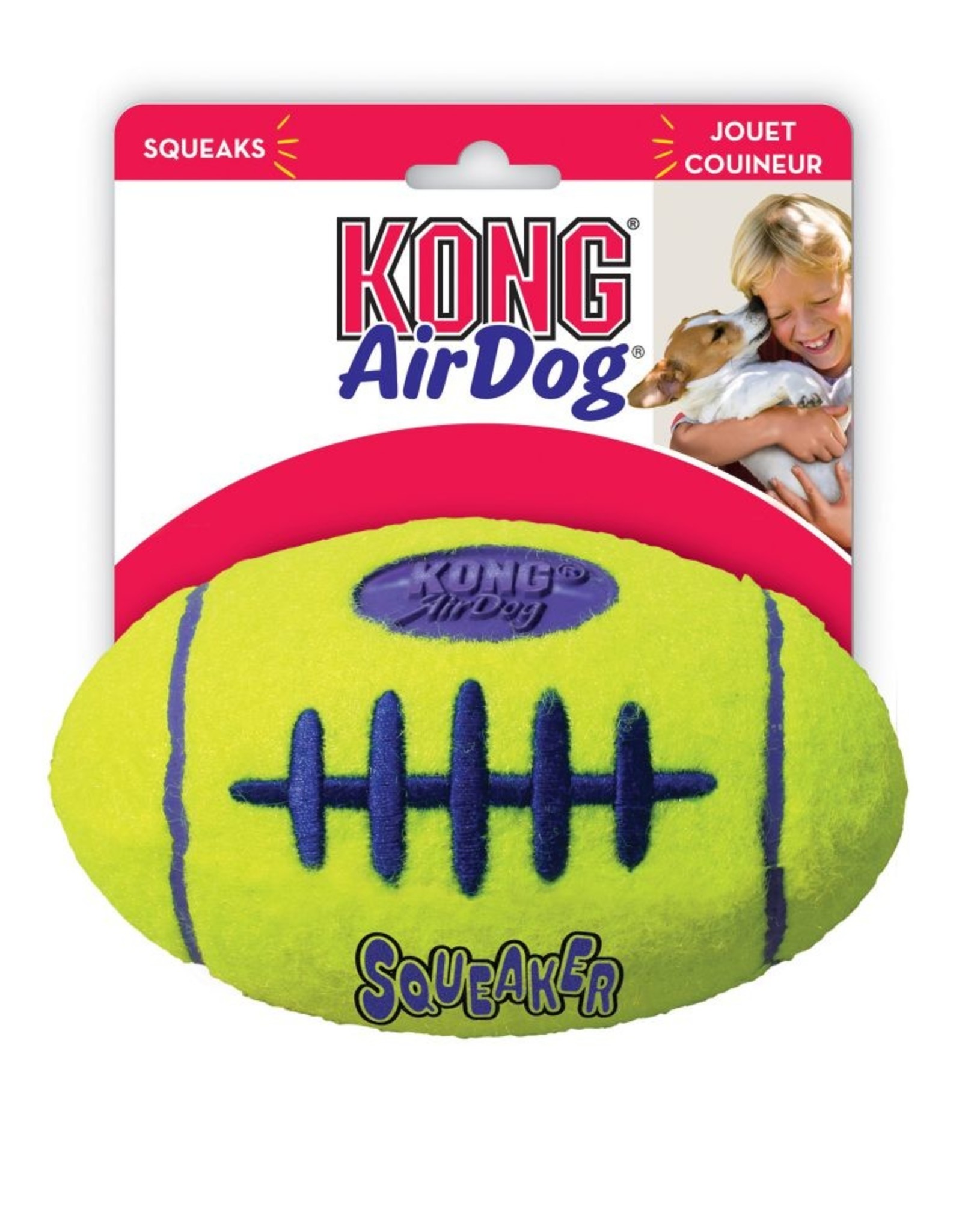 KONG COMPANY KONG AIR DOG FOOTBALL SM SQKR