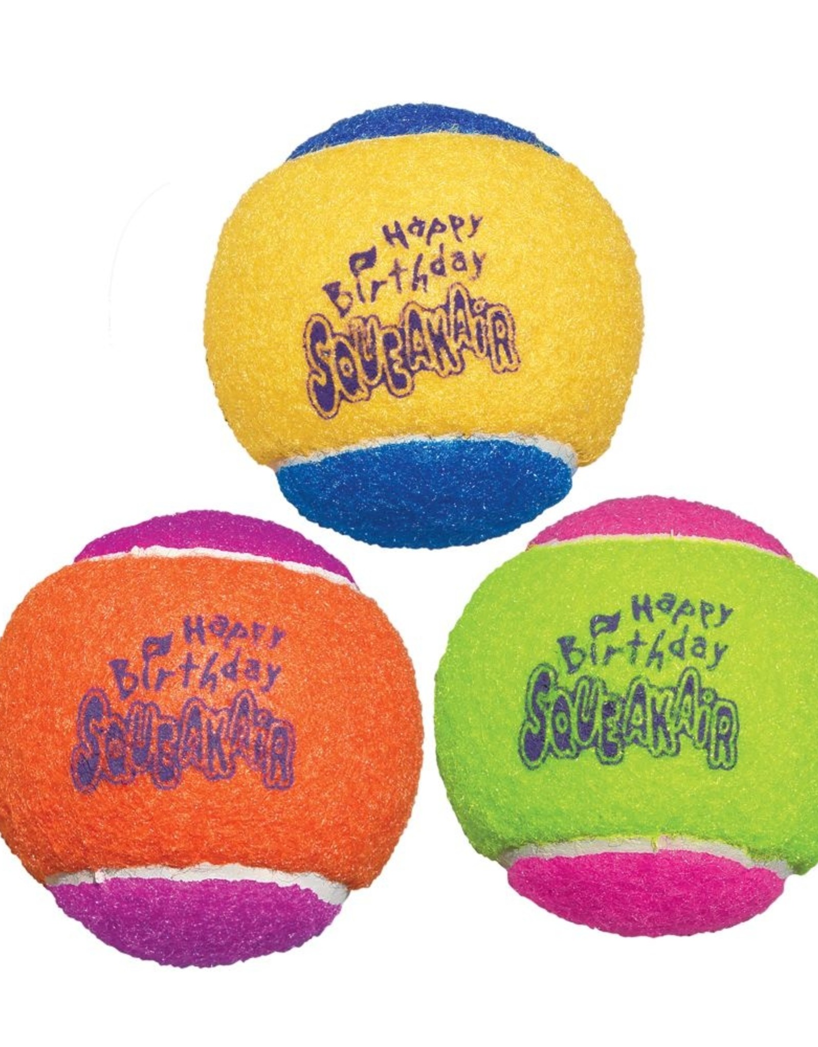 KONG KONG AirDog Squeakair Birthday Balls Dog Toy - Medium 3-Pack