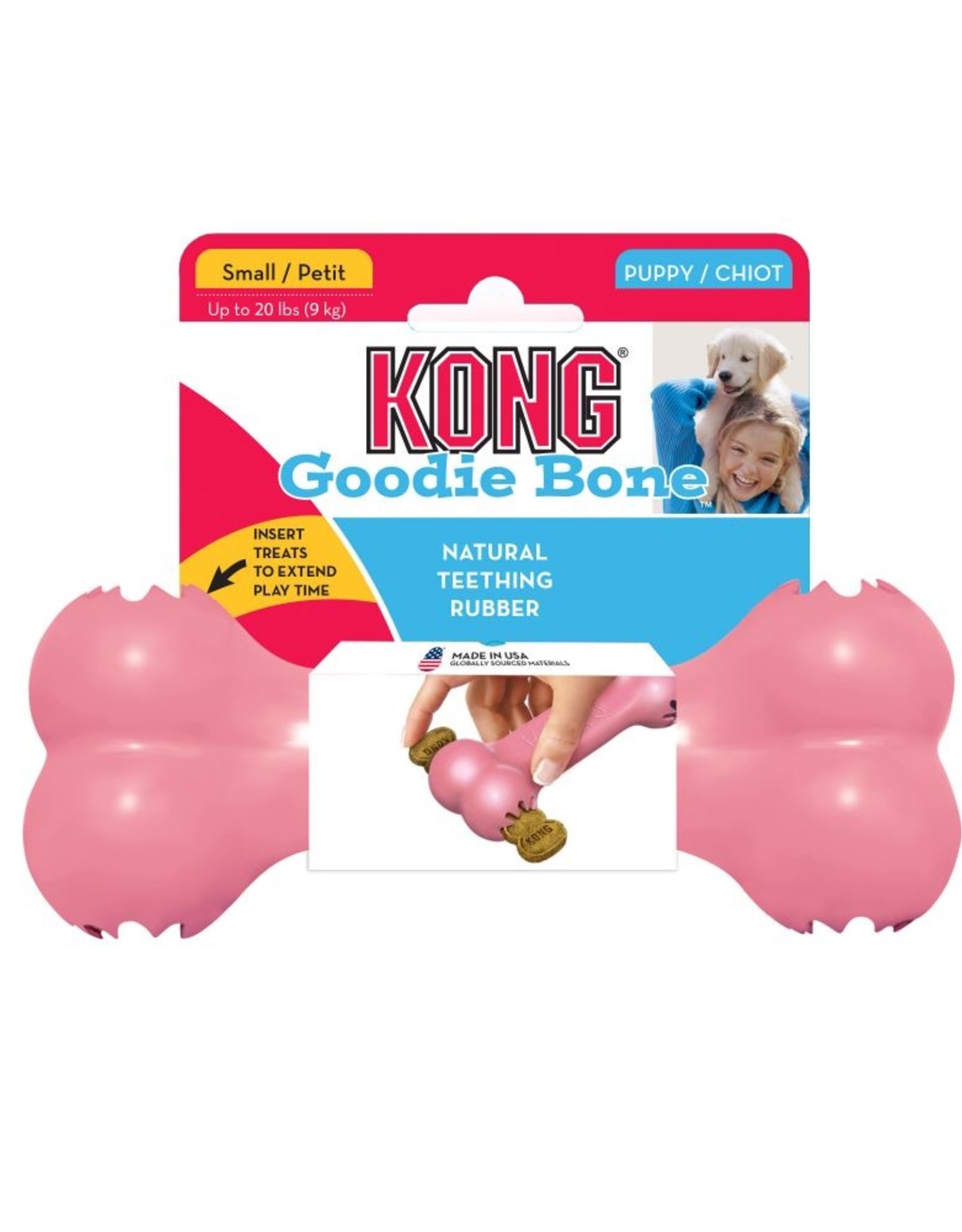 KONG KONG Puppy Goodie Bone Dog Toy - Small