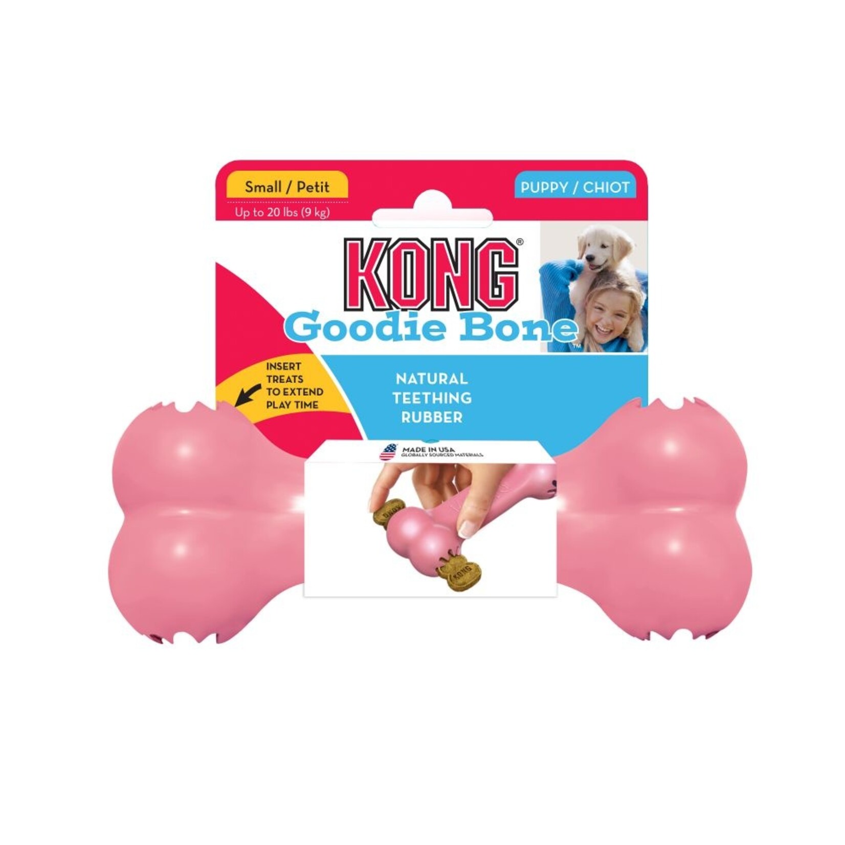 KONG KONG Puppy Goodie Bone Dog Toy - Small