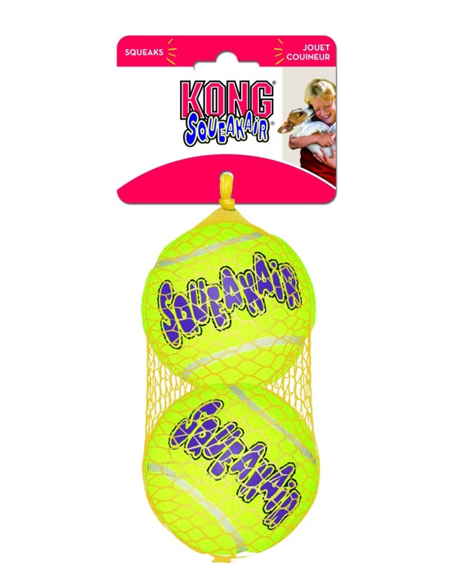 KONG KONG AirDog Squeakair Ball Pack Dog Toy - Large: 2 Pack