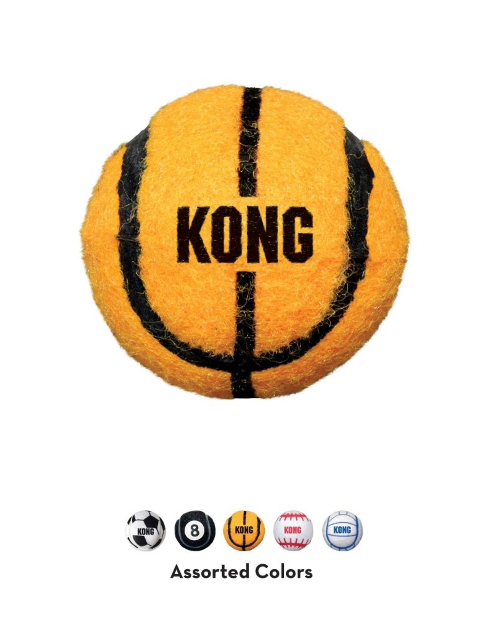 KONG KONG Sports Balls Medium 3Pack (Assorted)