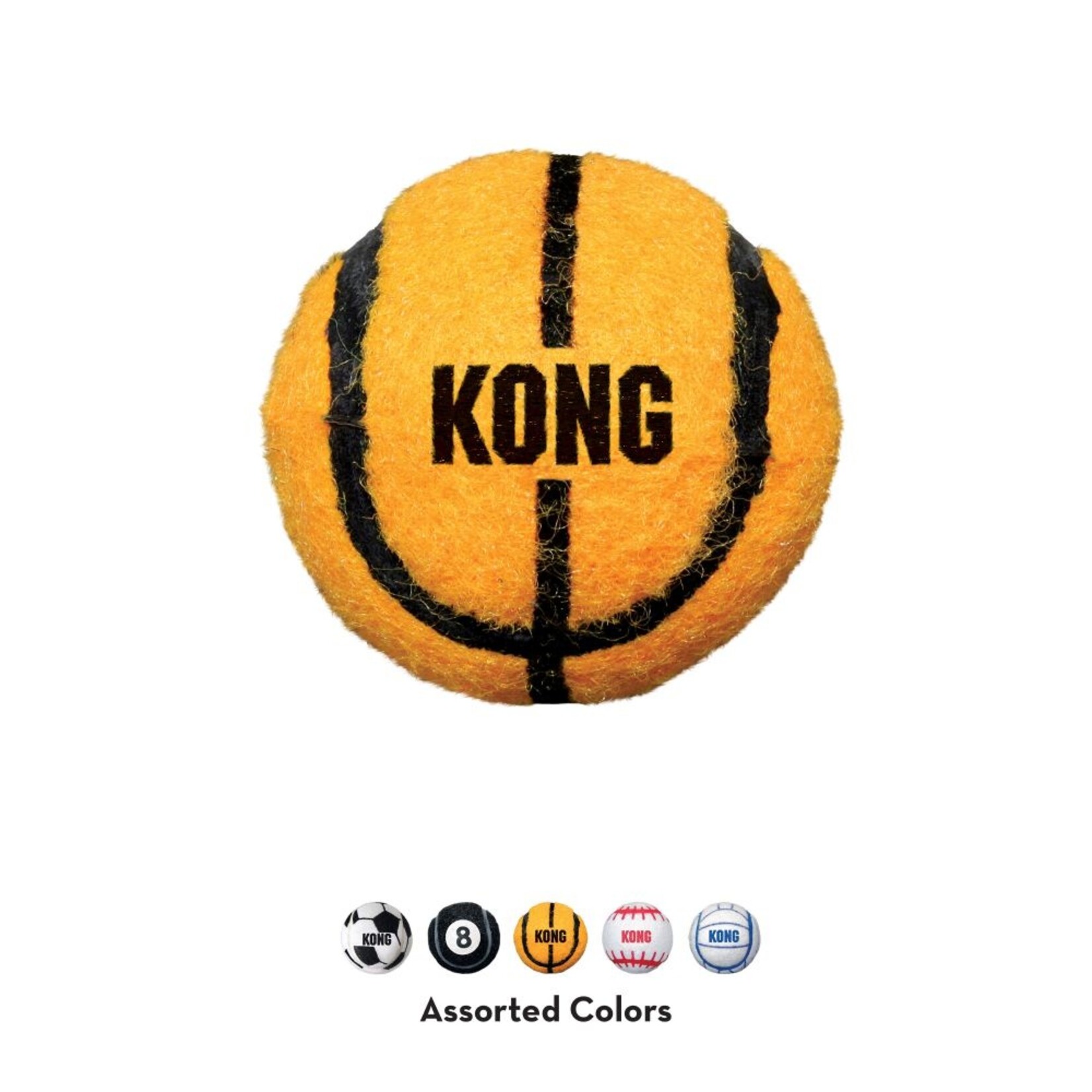 KONG KONG Sports Balls Medium 3Pack (Assorted)