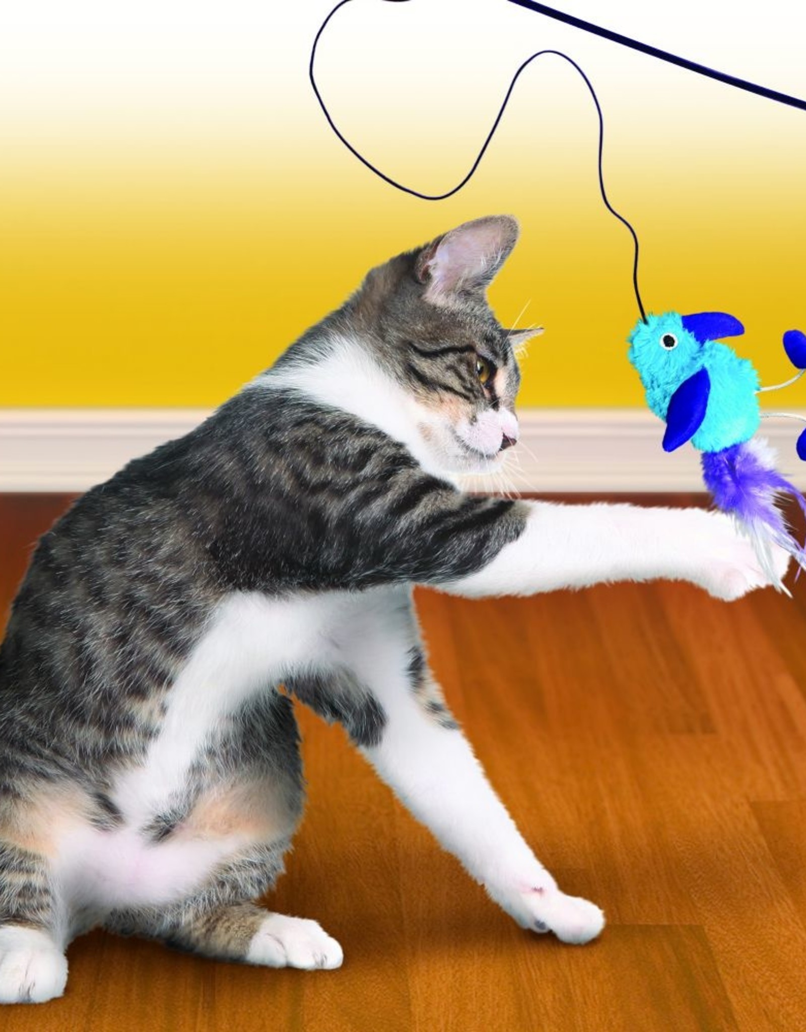 KONG KONG Active Feather Teaser Cat Toy - Assorted