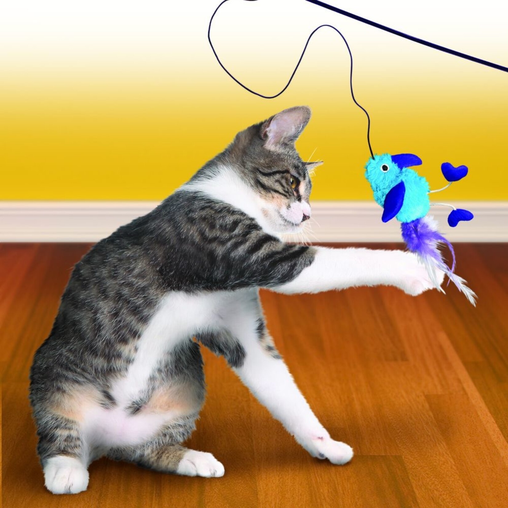 KONG KONG Active Feather Teaser Cat Toy - Assorted
