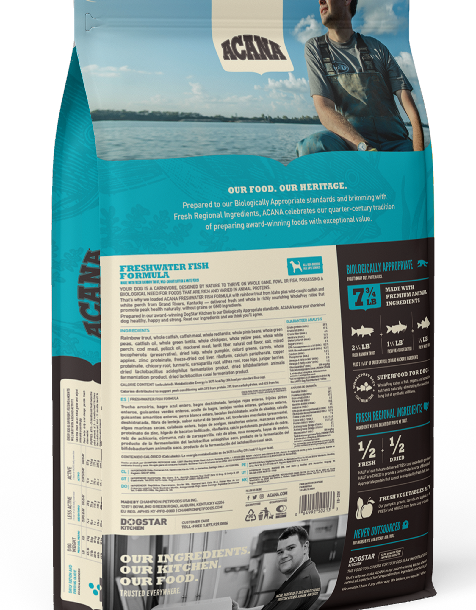 CHAMPION PET FOOD ACANA DOG FRESHWATER FISH 25LBS