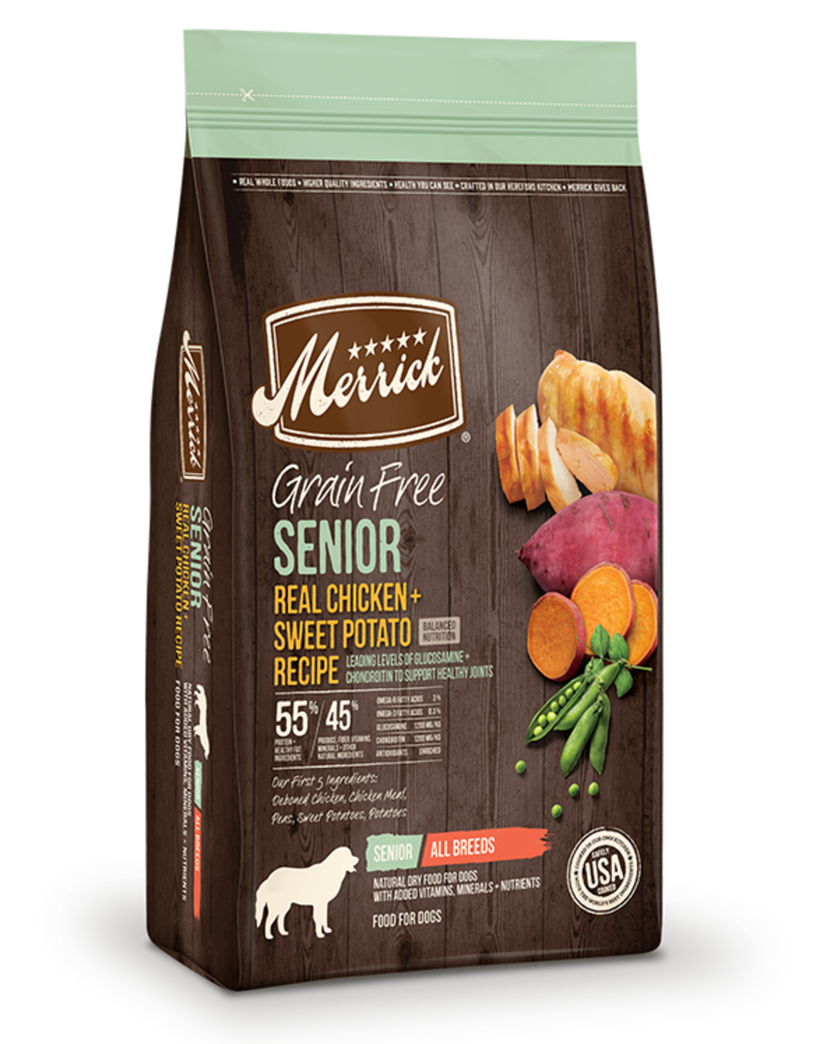 Merrick MERRICK GRAIN FREE SENIOR CHICKEN & SWEET POTATO 10LBS
