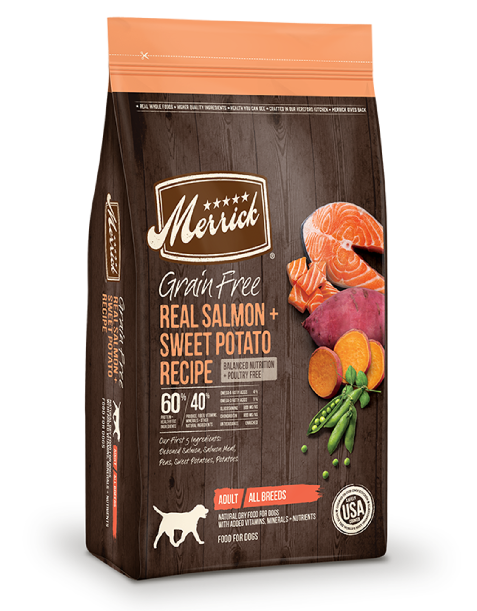 Merrick MERRICK GRAIN FREE SALMON & SWEET POTATO 22LBS