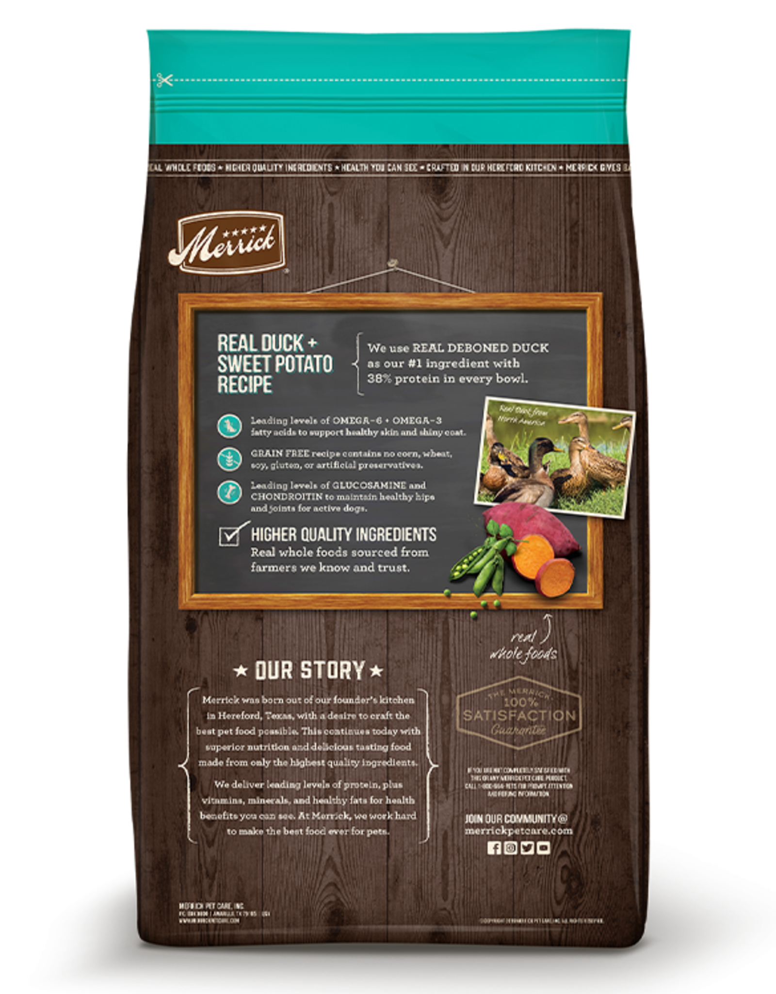 Merrick MERRICK GRAIN FREE DUCK & SWEET POTATO 22LBS