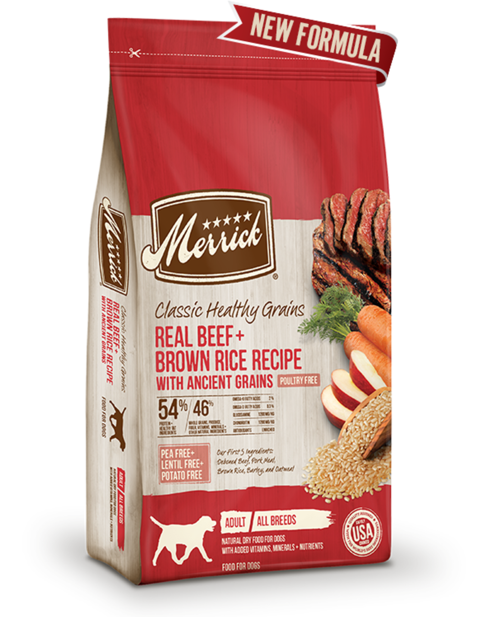 Merrick MERRICK DOG CLASSIC BEEF, RICE & ANCIENT GRAINS 12LBS