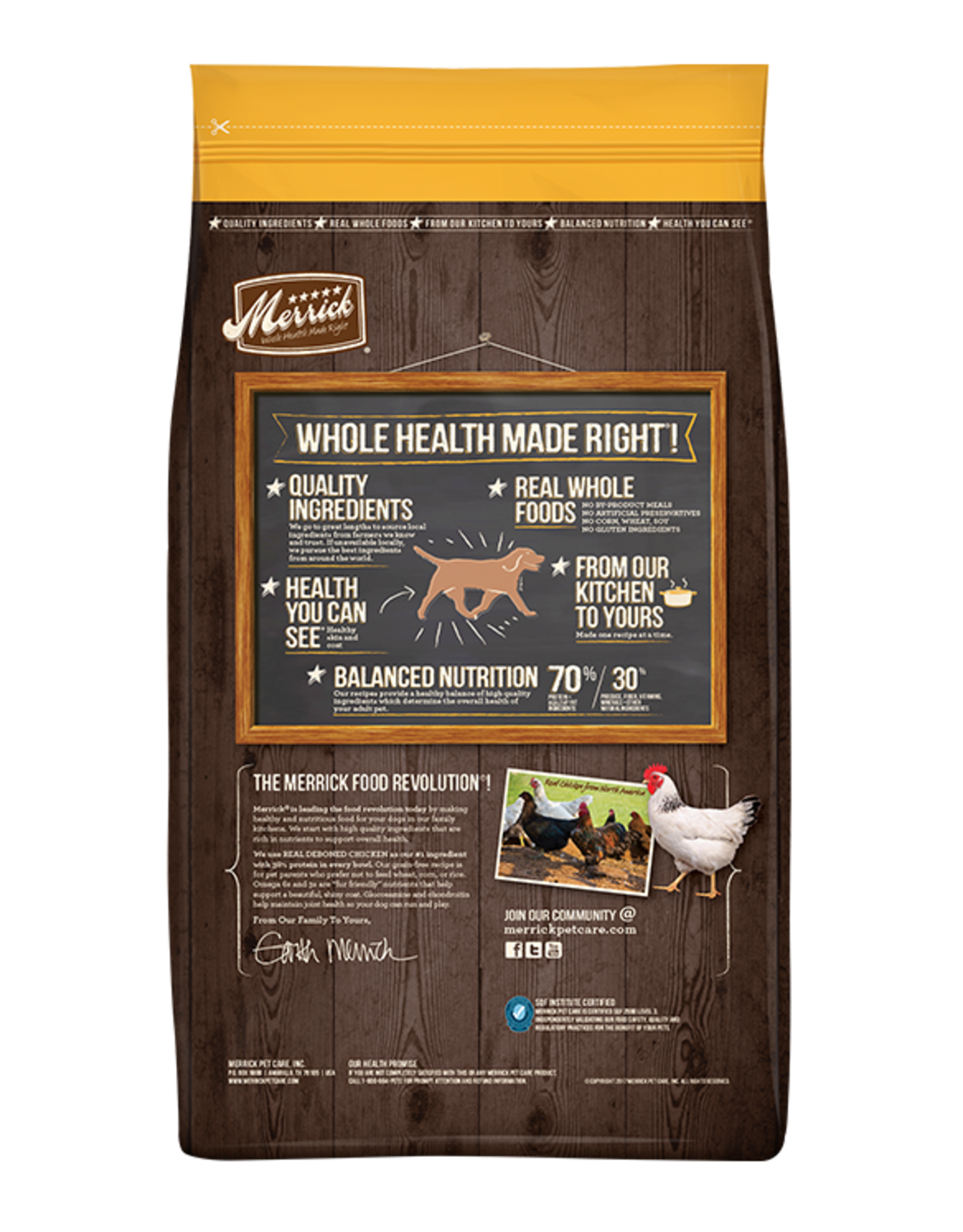 Merrick MERRICK GRAIN FREE CHICKEN & SWEET POTATO 12LBS