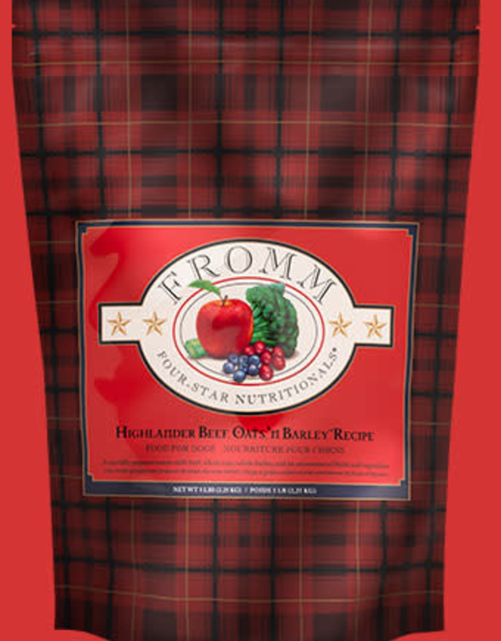 FROMM FAMILY FOODS LLC FROMM FOUR-STAR DOG HIGHLANDER BEEF 15LBS