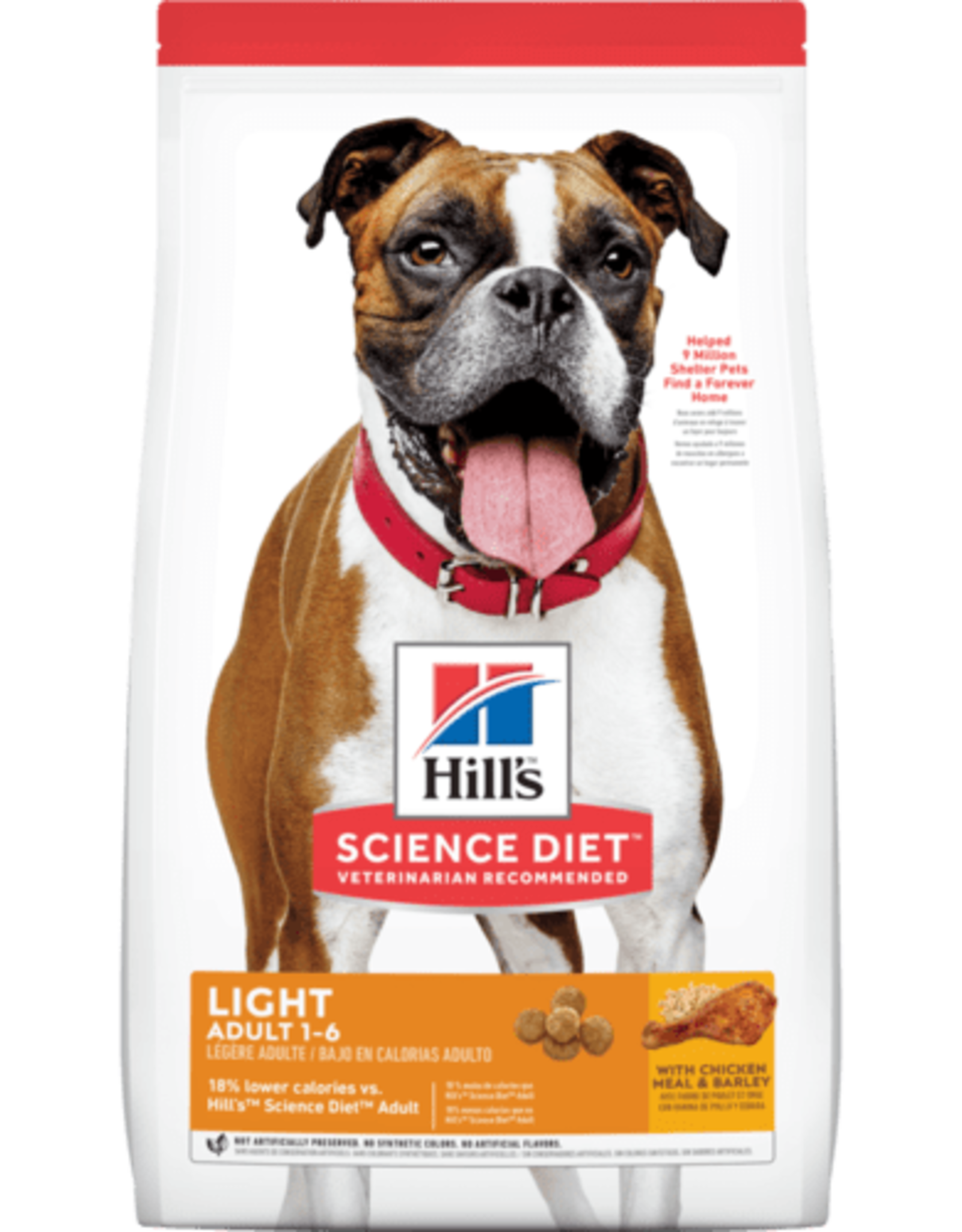 SCIENCE DIET HILL'S SCIENCE DIET CANINE LIGHT 15LBS