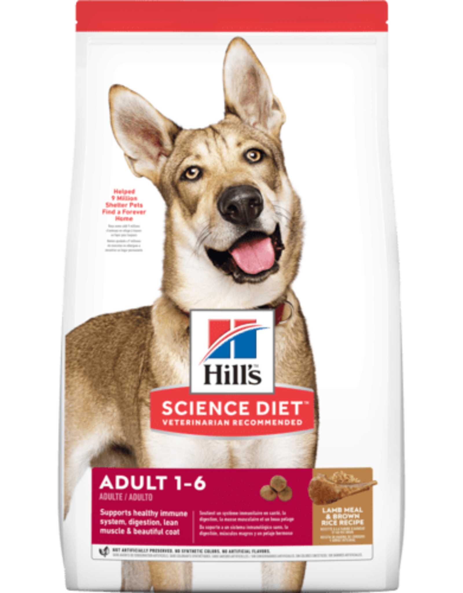 Hill's Science Diet HILL'S SCIENCE DIET CANINE ADULT LAMB & RICE 15.5LBS