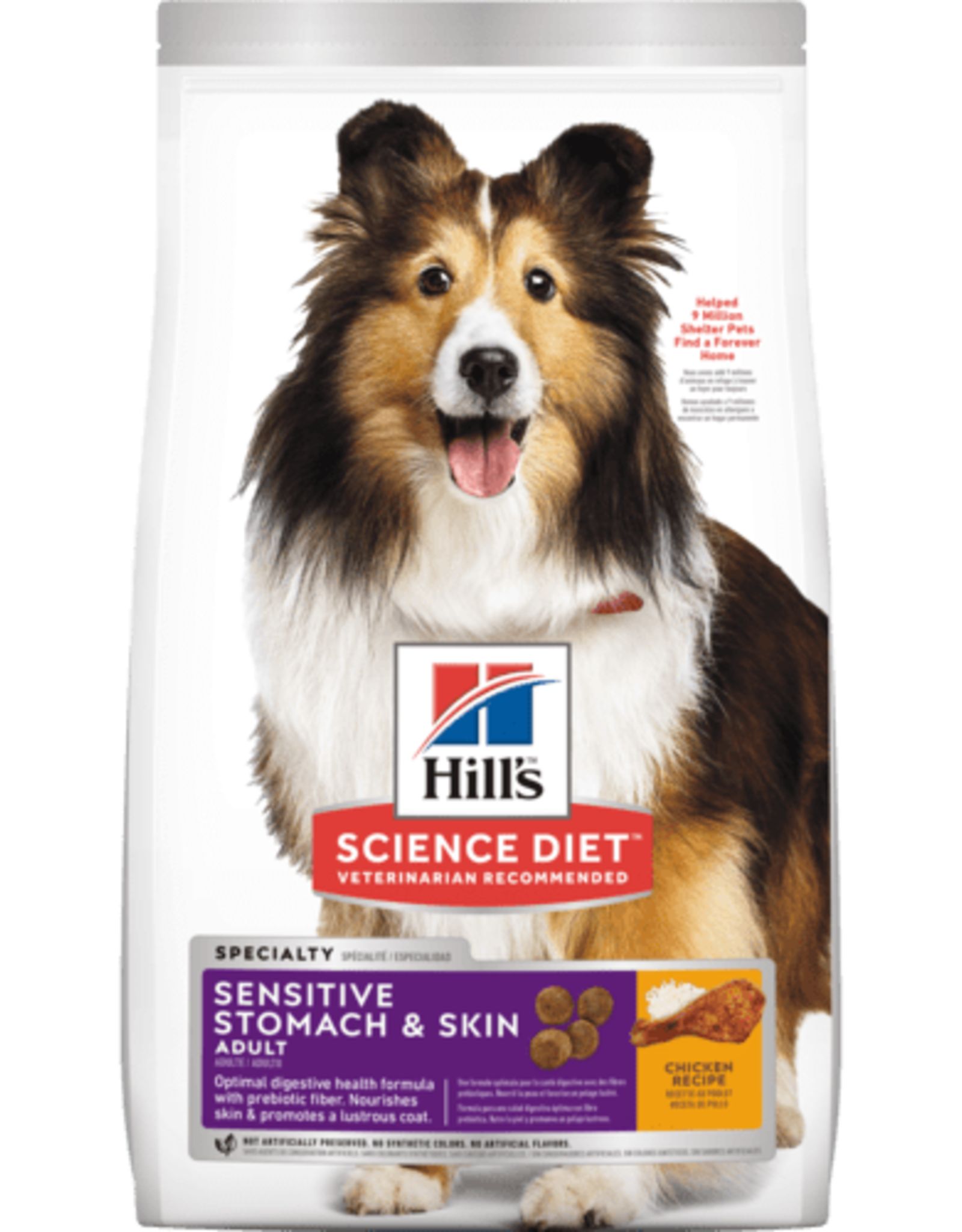 SCIENCE DIET HILL'S SCIENCE DIET CANINE SENSITIVE STOMACH & SKIN 15.5LBS