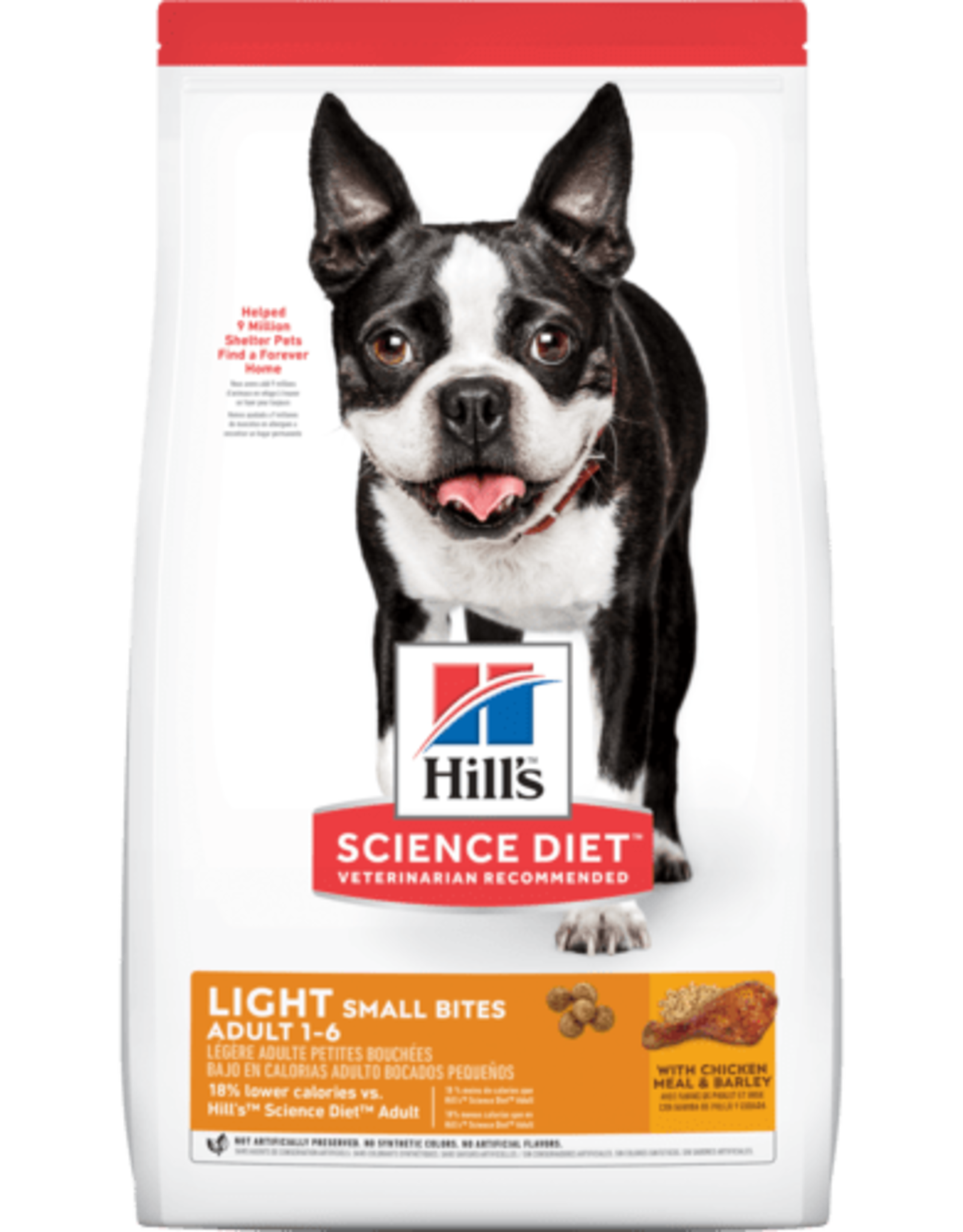 SCIENCE DIET HILL'S SCIENCE DIET CANINE LIGHT SMALL BITES 15LBS