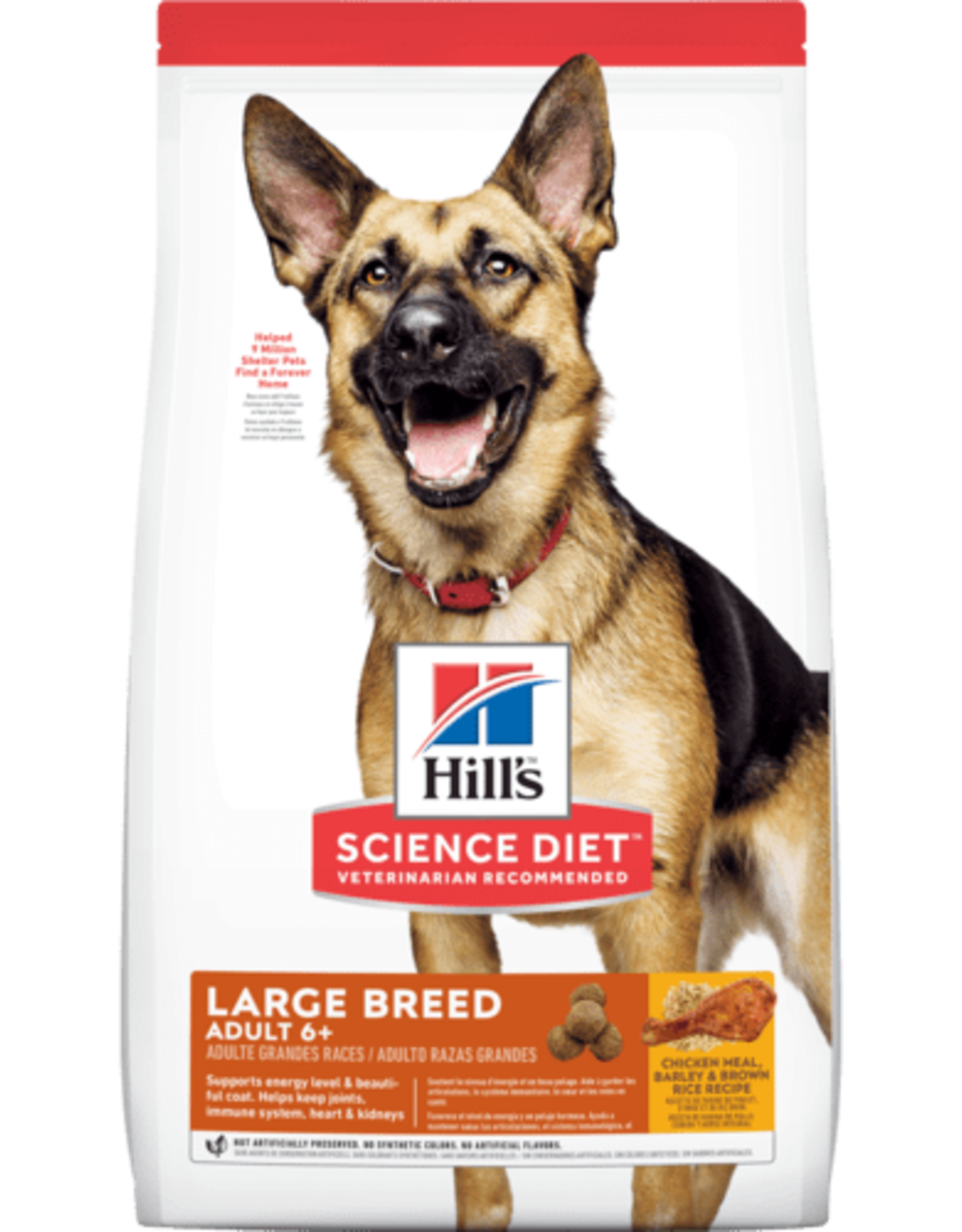 SCIENCE DIET HILL'S SCIENCE DIET CANINE LARGE BREED MATURE ADULT 6+ 15LBS