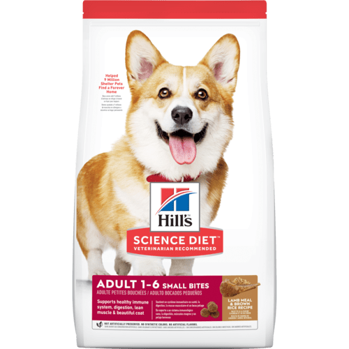 HILL'S SCIENCE DIET CANINE ADULT LAMB & RICE SMALL BITES 15.5LBS