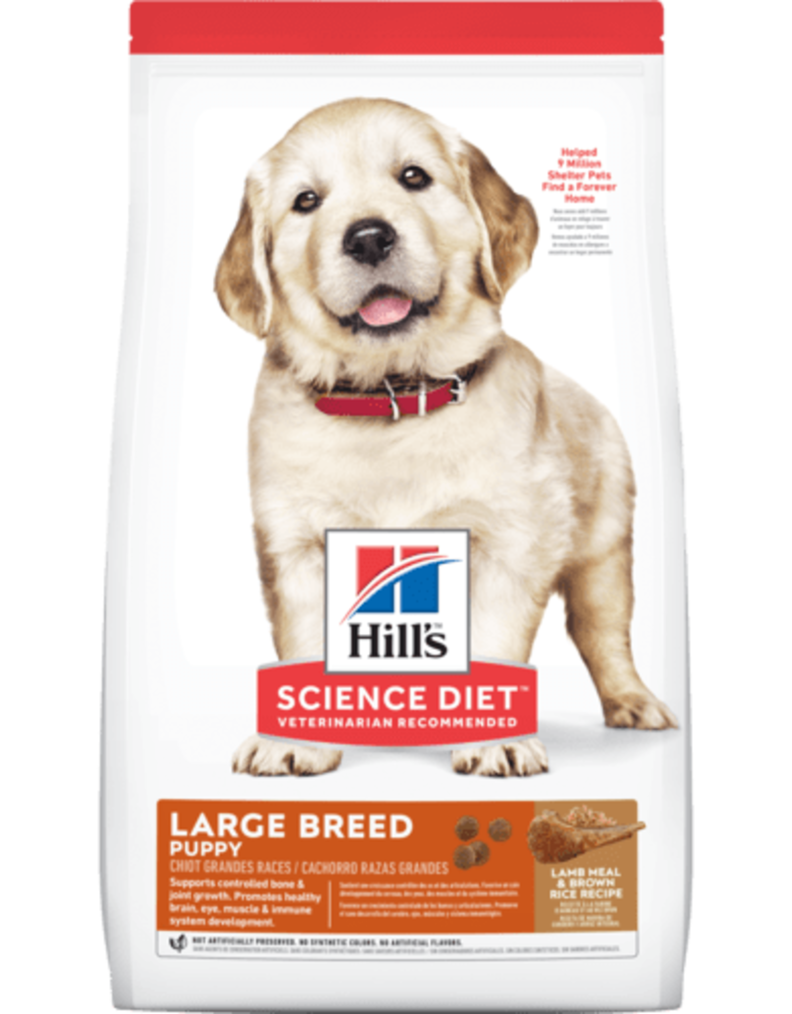 SCIENCE DIET HILL'S SCIENCE DIET CANINE PUPPY LAMB & RICE LARGE BREED 33LBS