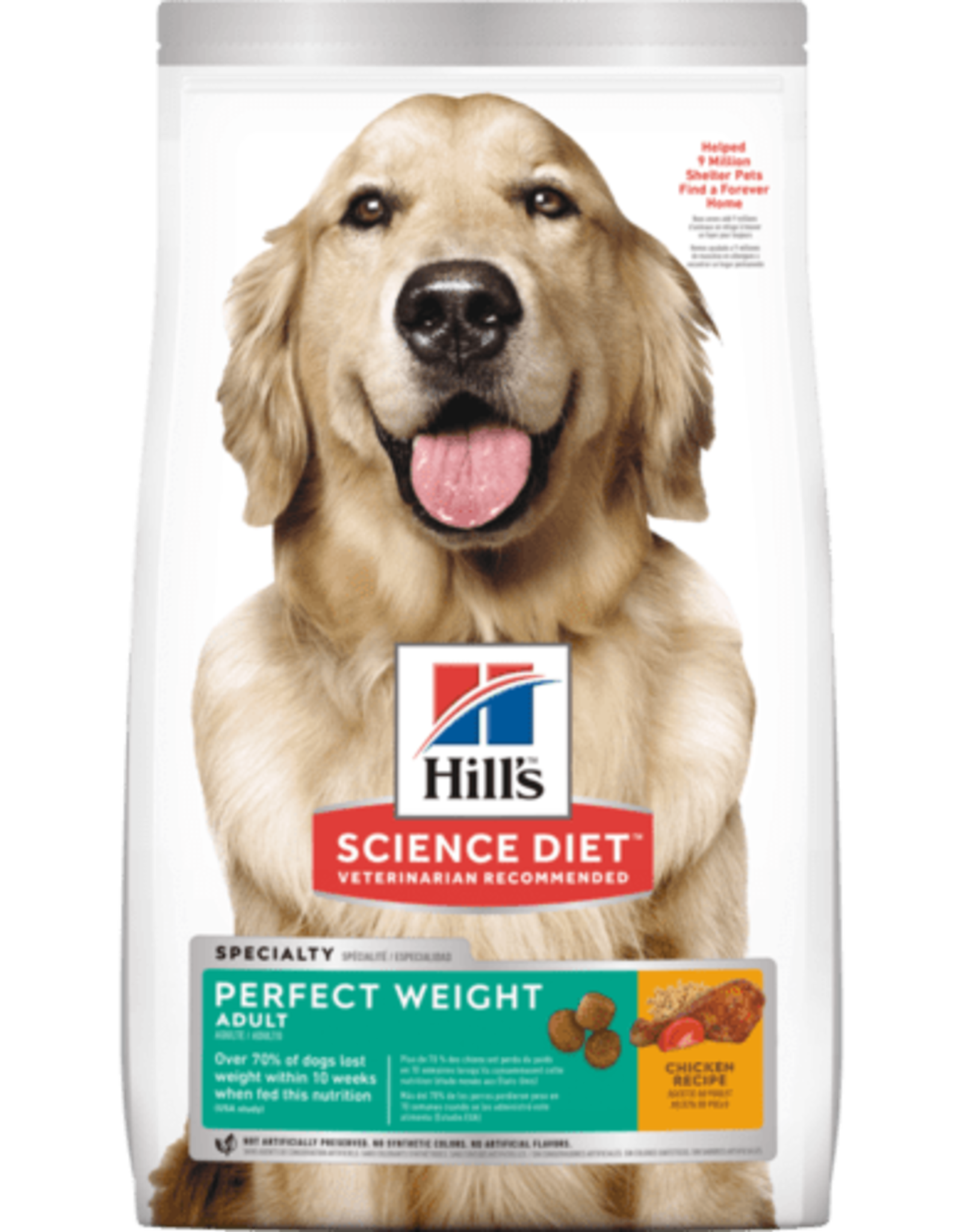 SCIENCE DIET HILL'S SCIENCE DIET CANINE ADULT PERFECT WEIGHT 15LBS