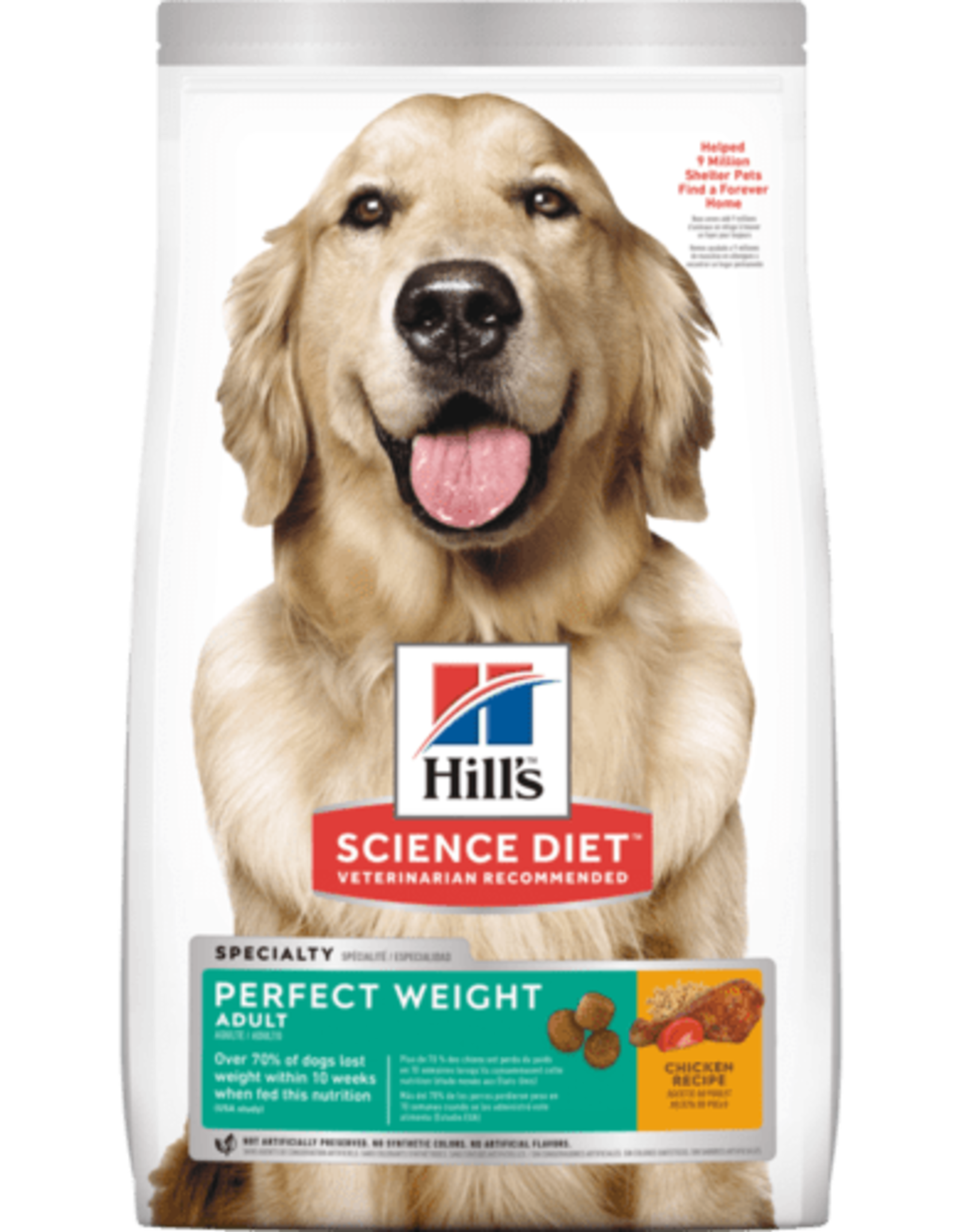 SCIENCE DIET HILL'S SCIENCE DIET CANINE ADULT PERFECT WEIGHT 4LBS