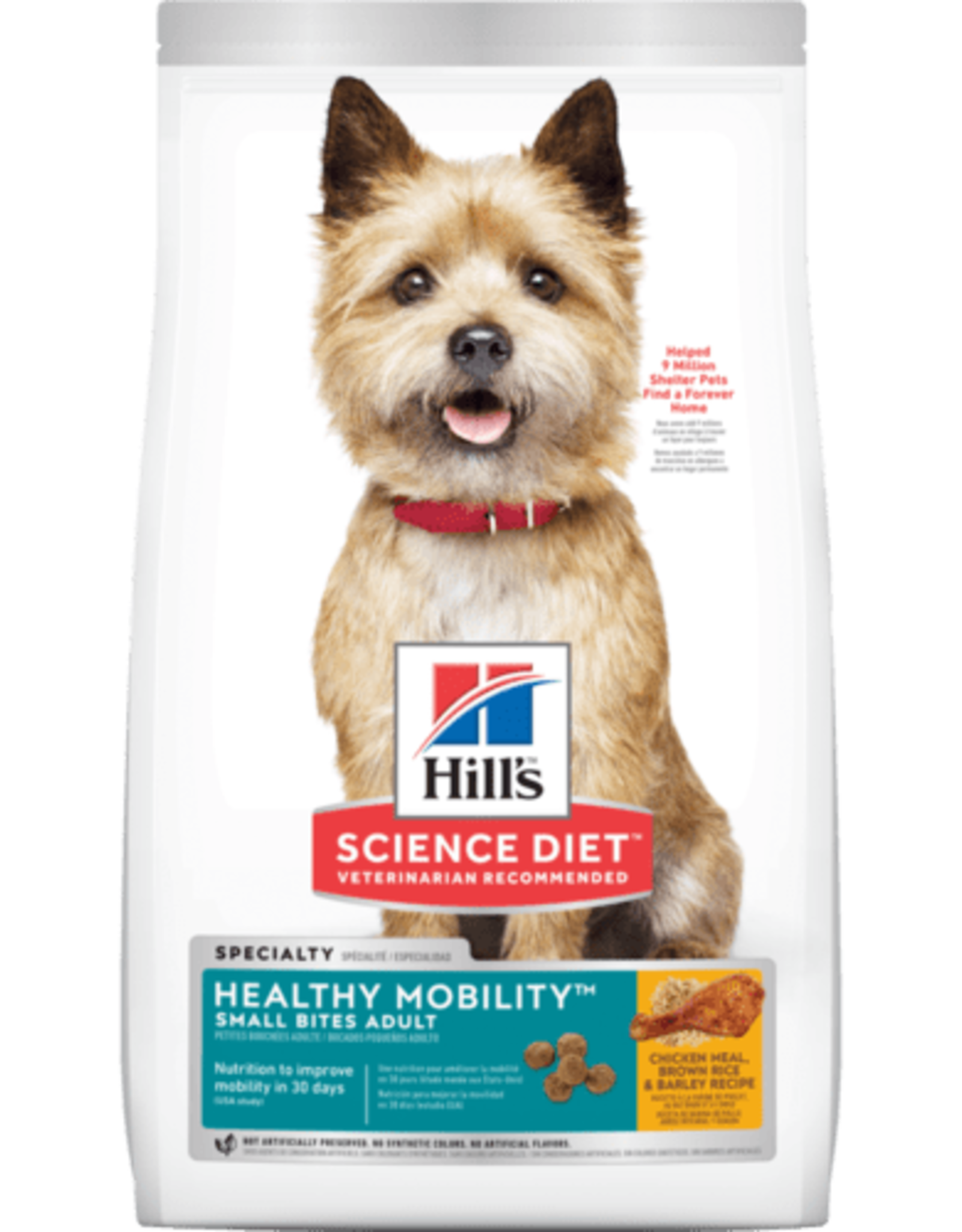 SCIENCE DIET HILL'S SCIENCE DIET CANINE ADULT HEALTHY MOBILITY SMALL BITES 30LBS
