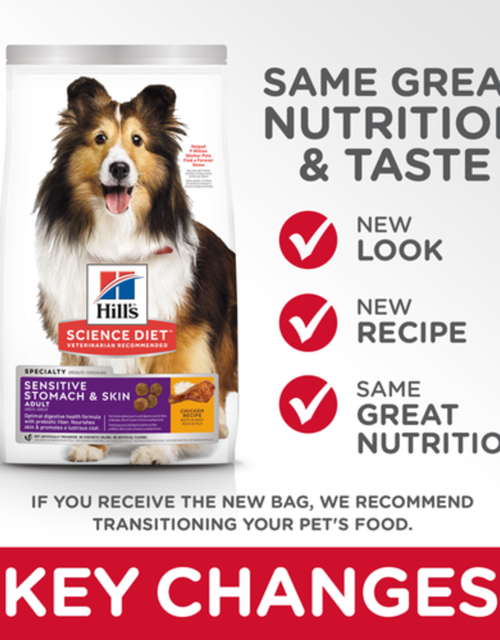 SCIENCE DIET HILL'S SCIENCE DIET CANINE SENSITIVE STOMACH & SKIN 30LBS