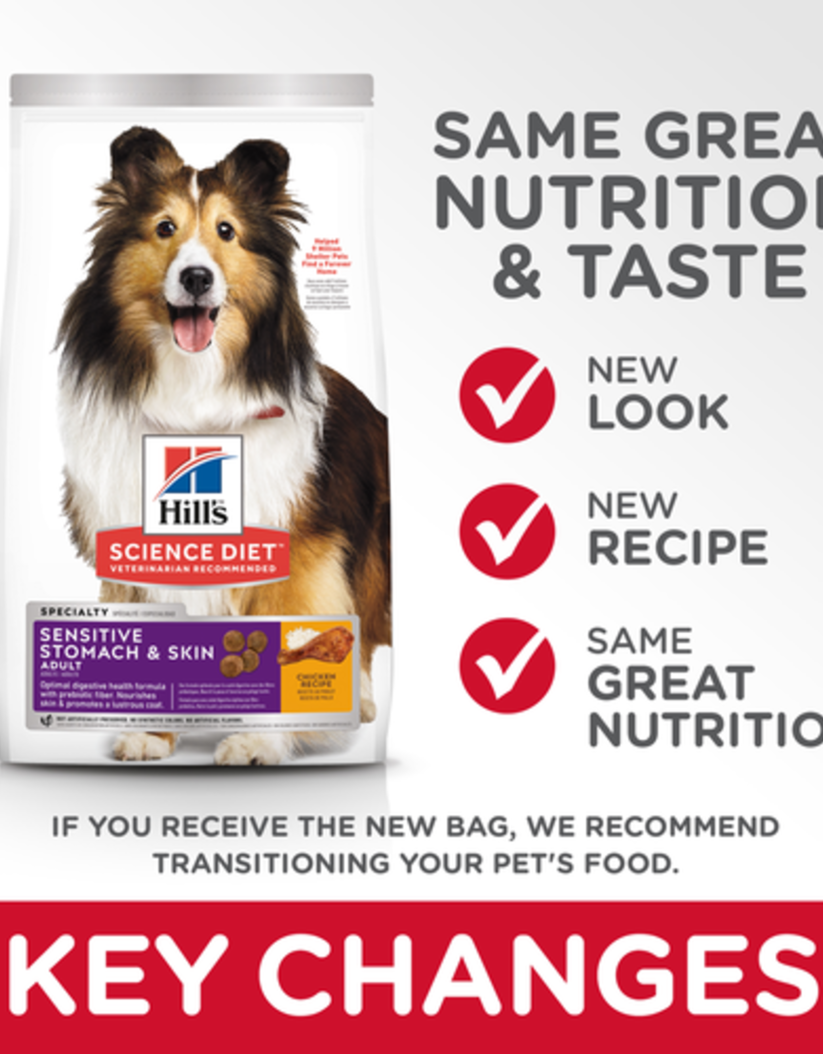 SCIENCE DIET HILL'S SCIENCE DIET CANINE SENSITIVE STOMACH & SKIN 15.5LBS