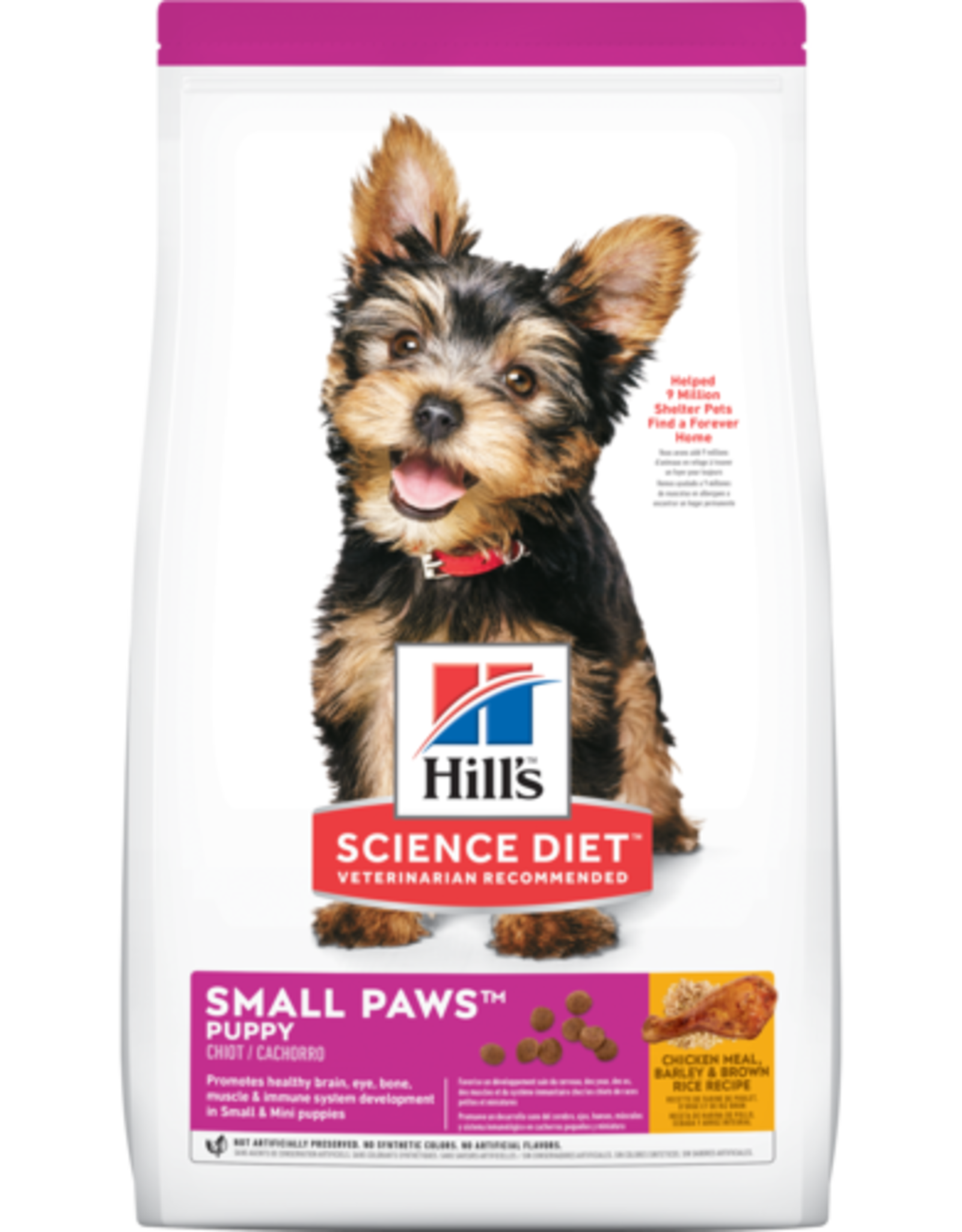 SCIENCE DIET HILL'S SCIENCE DIET CANINE PUPPY SMALL PAWS 4.5LBS